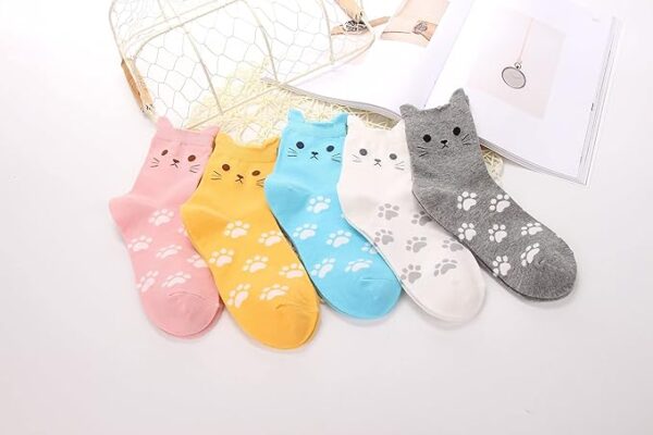 Jeasona Women's Cat Socks - Image 2